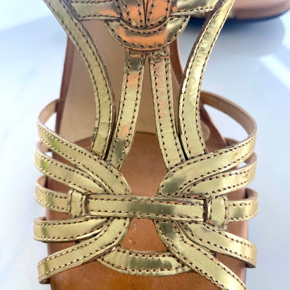 Worn once, gold Cole Haan sandals, perfect for summer events - Picture 2 of 5